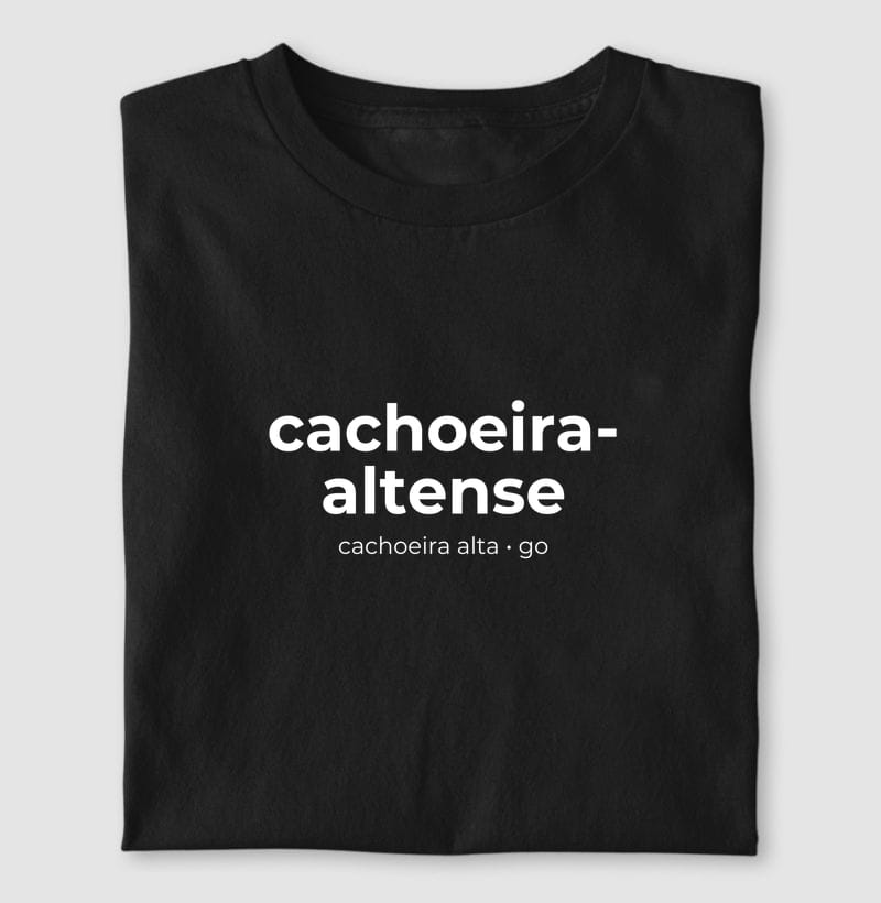 Camiseta Gentílico de Cachoeira Alta