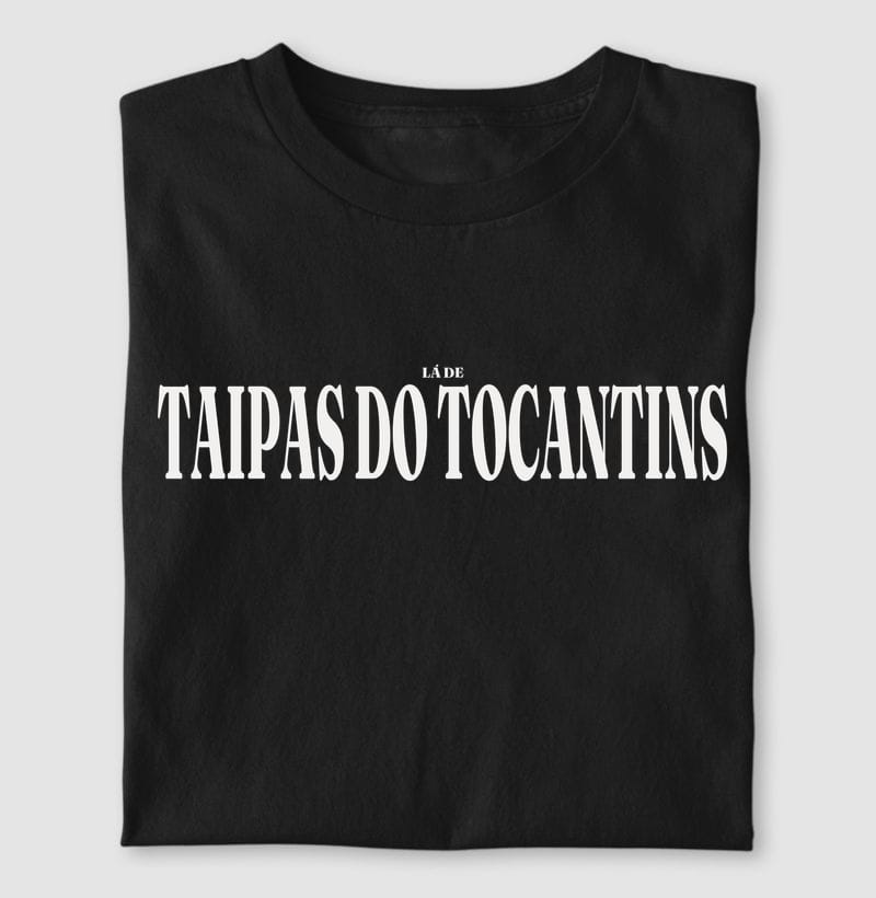 Camiseta Tipografia de Taipas do Tocantins
