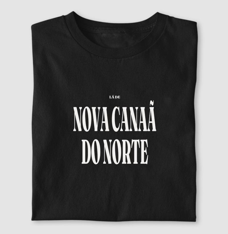 Camiseta Tipografia de Nova Canaã do Norte