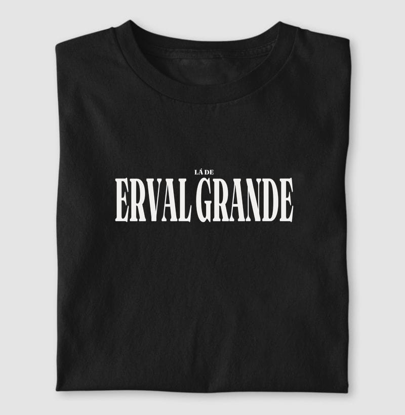 Camiseta Tipografia de Erval Grande