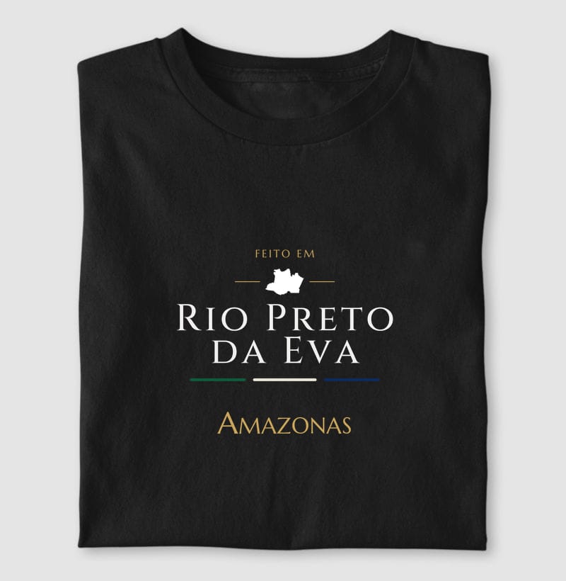 Camiseta Feito em de Rio Preto da Eva