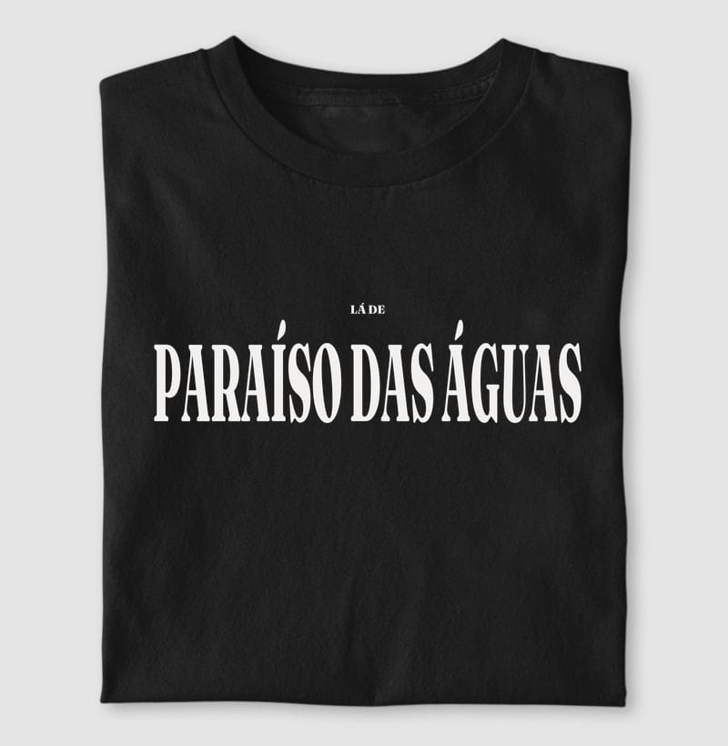 Camiseta Tipografia de Paraíso das Águas