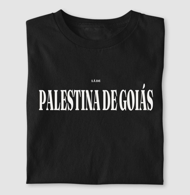 Camiseta Tipografia de Palestina de Goiás