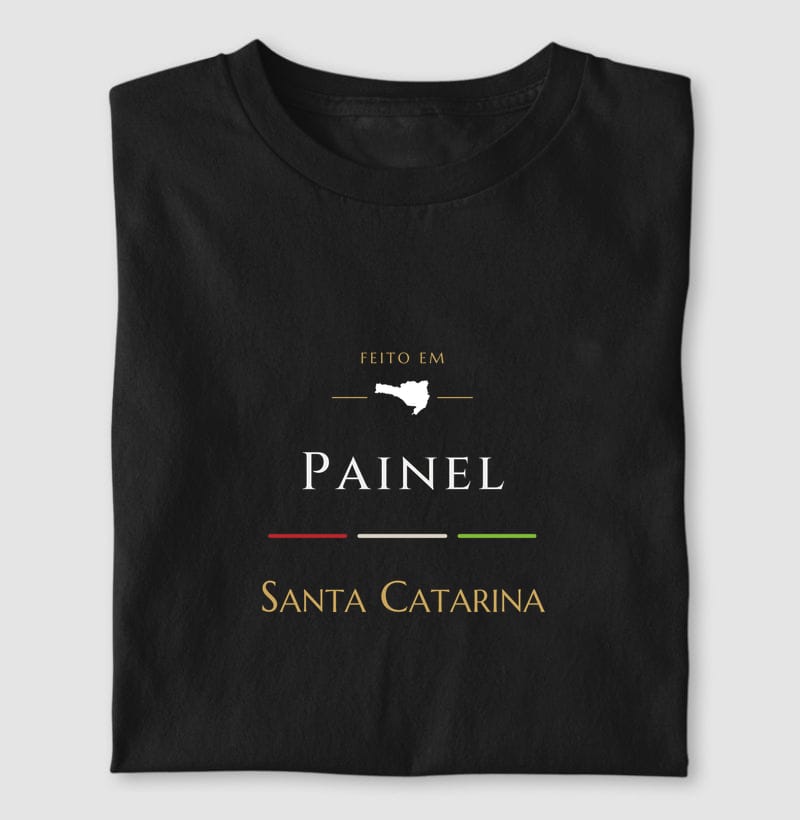 Camiseta Feito em de Painel