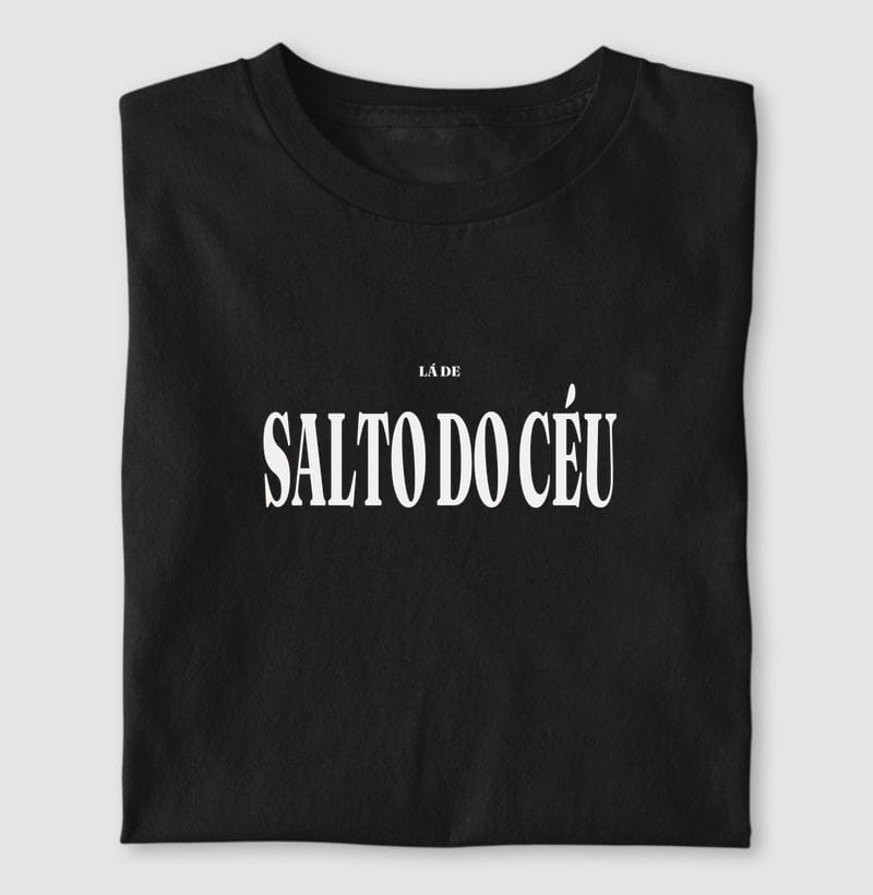 Camiseta Tipografia de Salto do Céu
