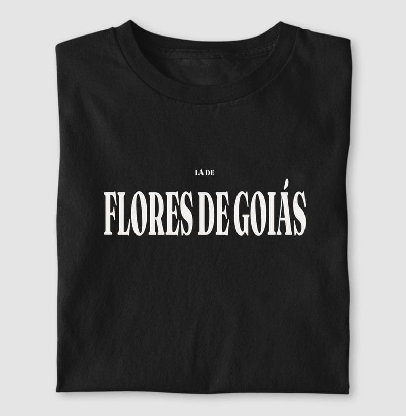 Camiseta Tipografia de Flores de Goiás