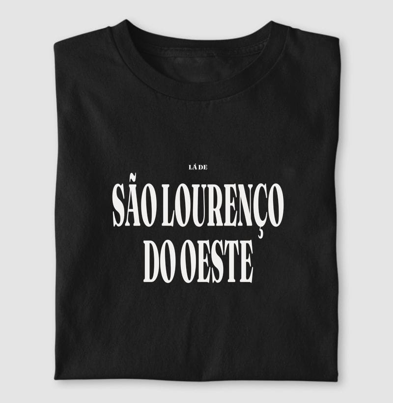 Camiseta Tipografia de São Lourenço do Oeste