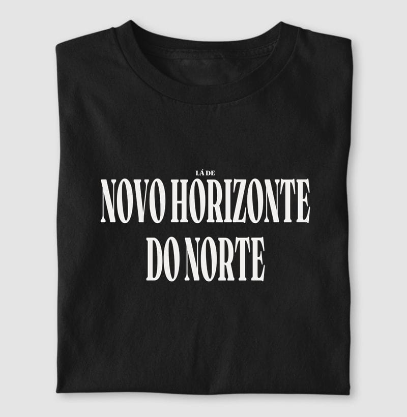 Camiseta Tipografia de Novo Horizonte do Norte