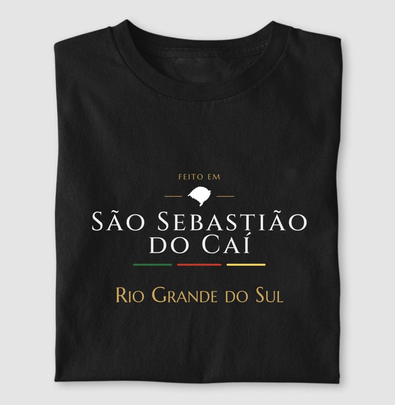 Camiseta Feito em de São Sebastião do Caí