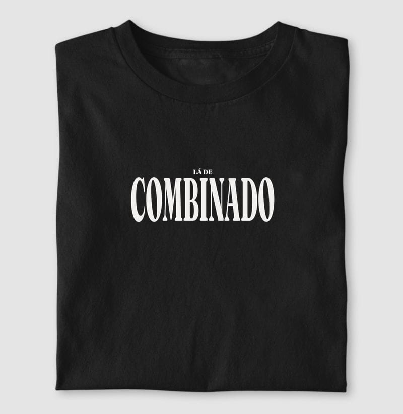 Camiseta Tipografia de Combinado