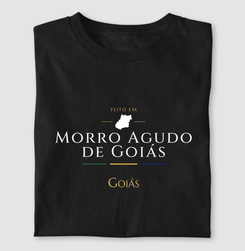 Camiseta Feito em de Morro Agudo de Goiás