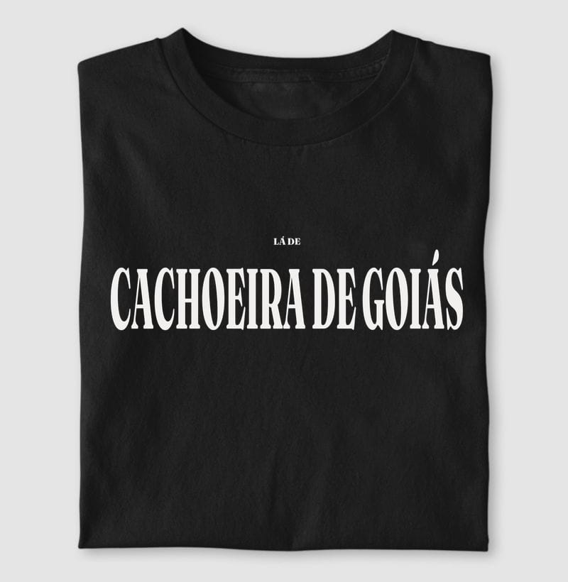 Camiseta Tipografia de Cachoeira de Goiás