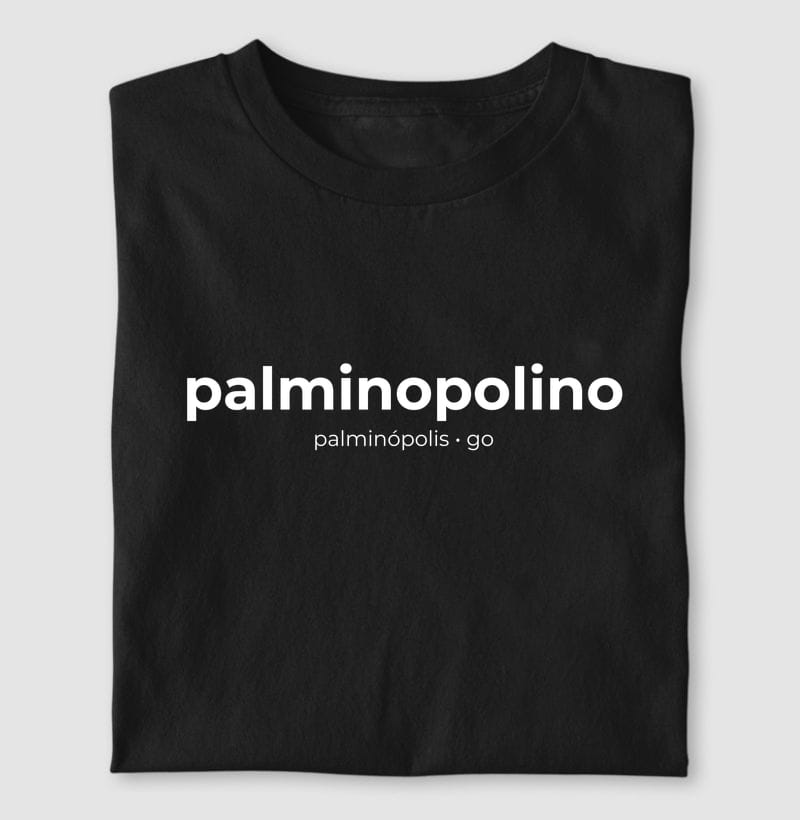 Camiseta Gentílico de Palminópolis