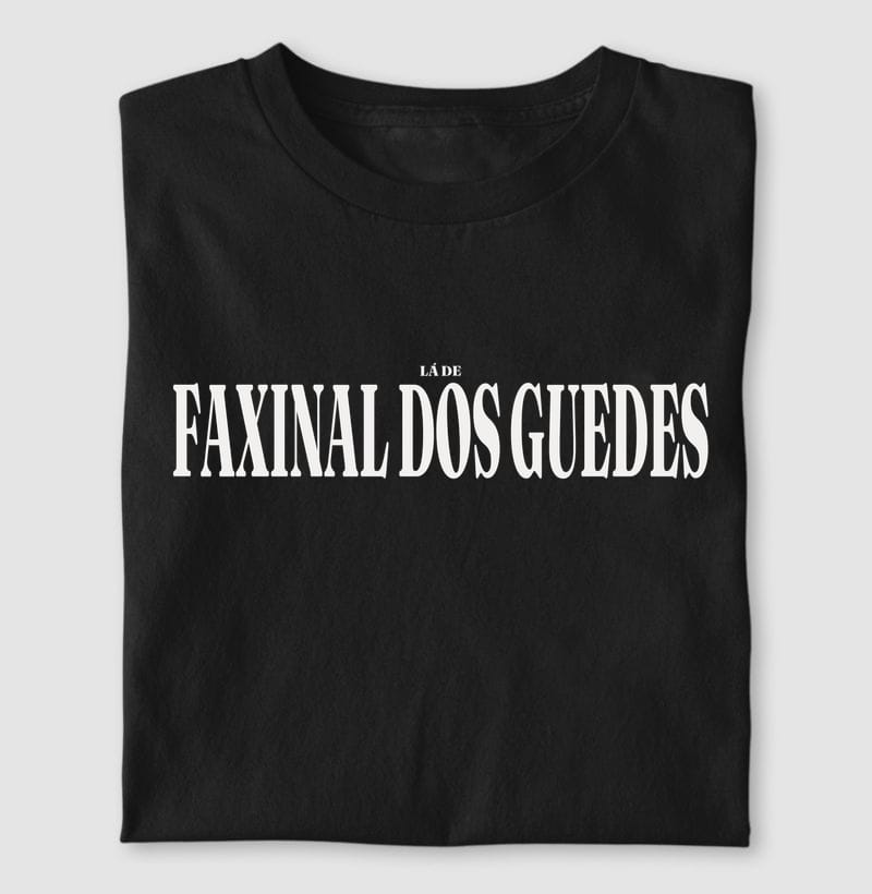 Camiseta Tipografia de Faxinal dos Guedes