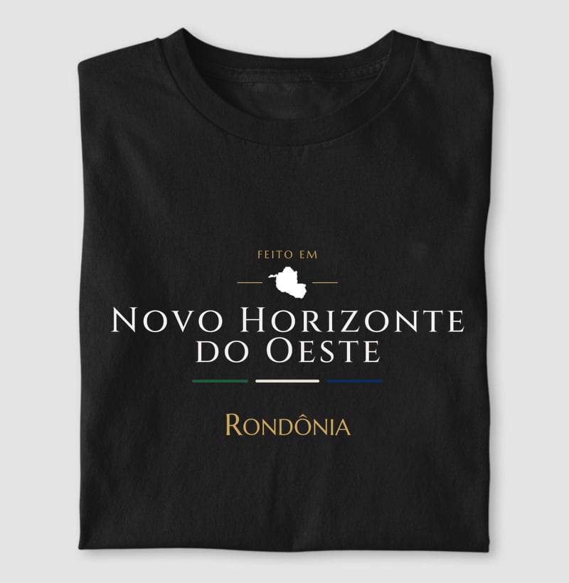Camiseta Feito em de Novo Horizonte do Oeste
