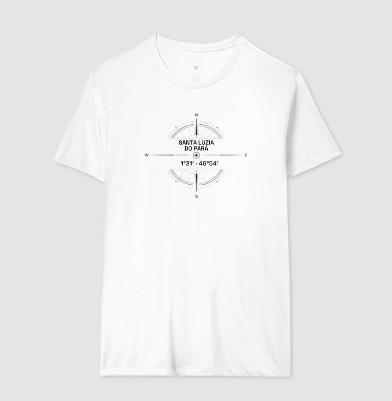 Camiseta Coordenadas de Santa Luzia do Pará