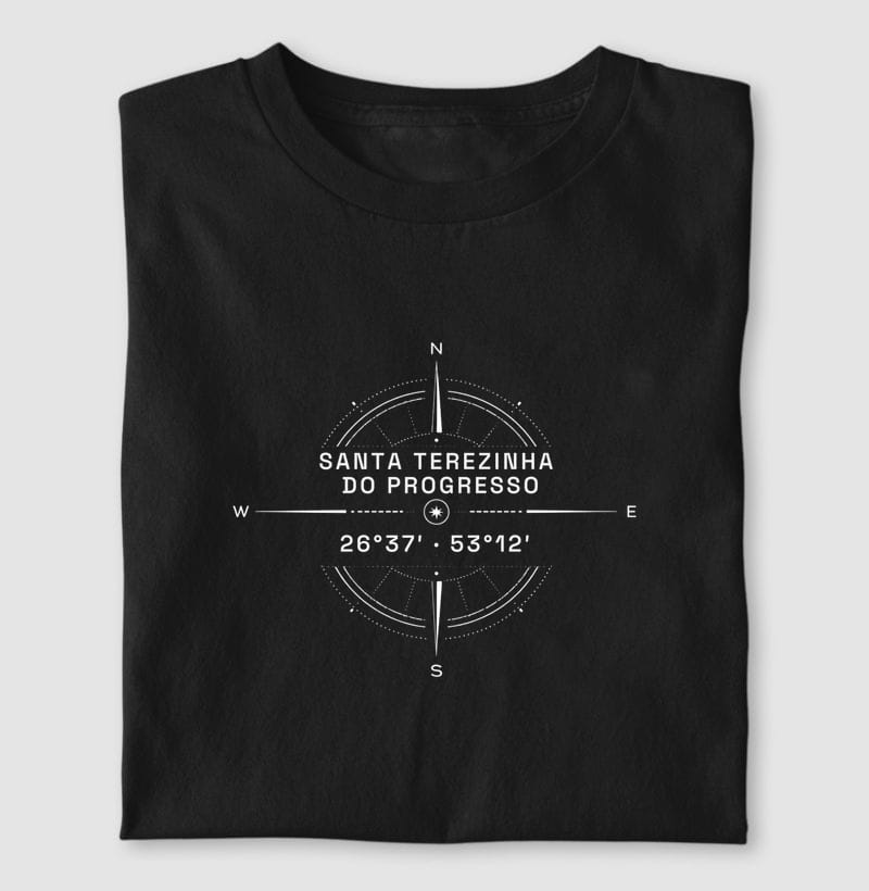 Camiseta Coordenadas de Santa Terezinha do Progresso