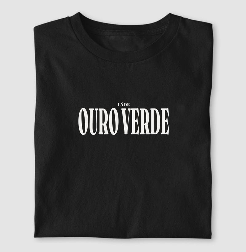 Camiseta Tipografia de Ouro Verde