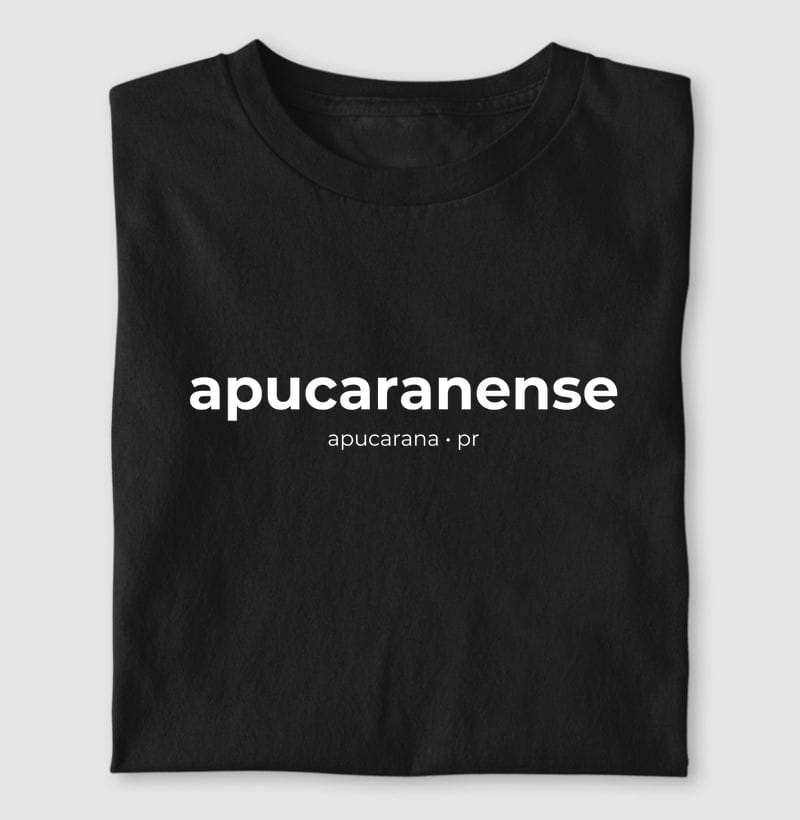 Camiseta Gentílico de Apucarana