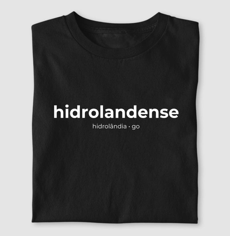 Camiseta Gentílico de Hidrolândia