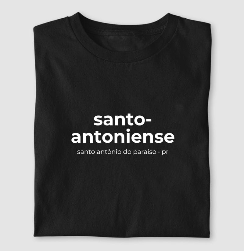 Camiseta Gentílico de Santo Antônio do Paraíso