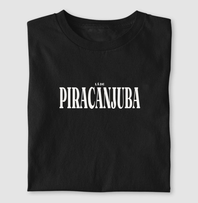 Camiseta Tipografia de Piracanjuba