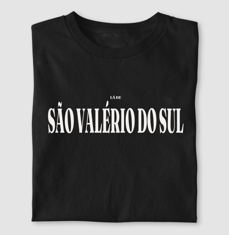 Camiseta Tipografia de São Valério do Sul