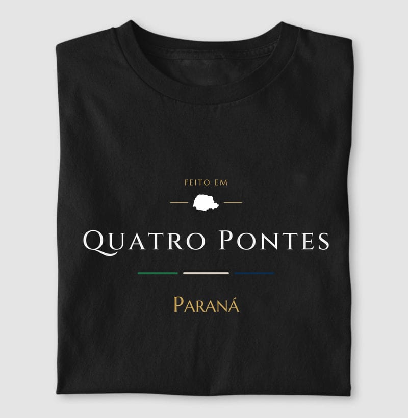 Camiseta Feito em de Quatro Pontes
