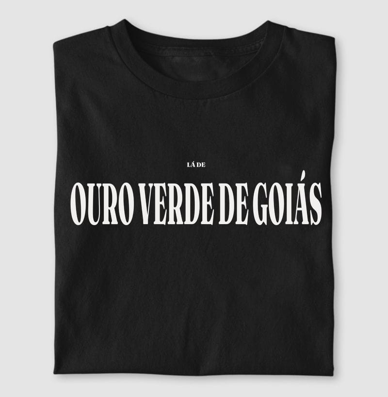 Camiseta Tipografia de Ouro Verde de Goiás