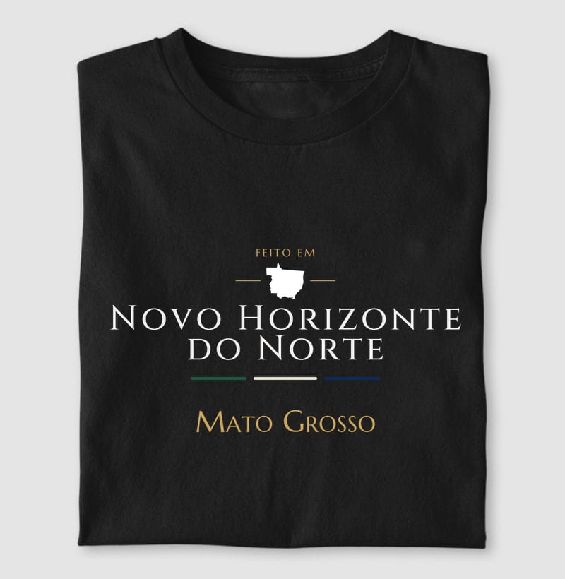 Camiseta Feito em de Novo Horizonte do Norte