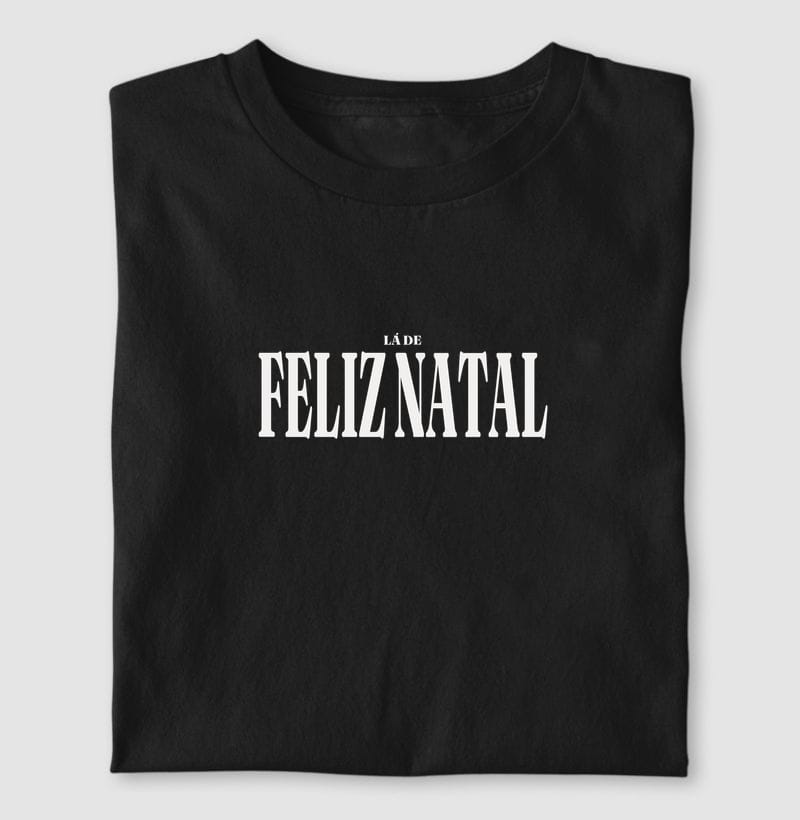 Camiseta Tipografia de Feliz Natal