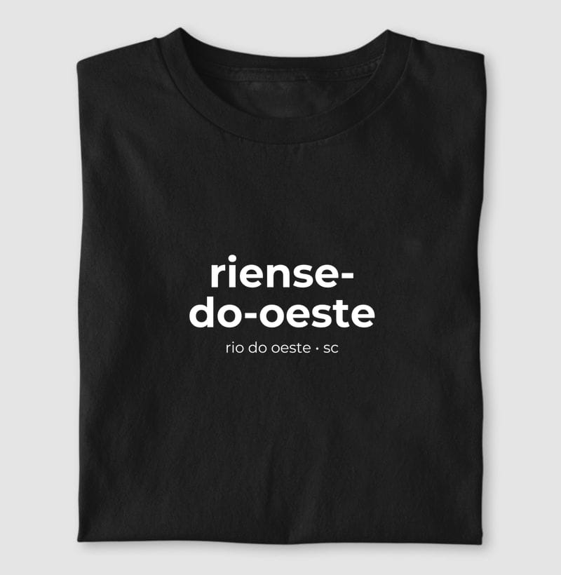 Camiseta Gentílico de Rio do Oeste