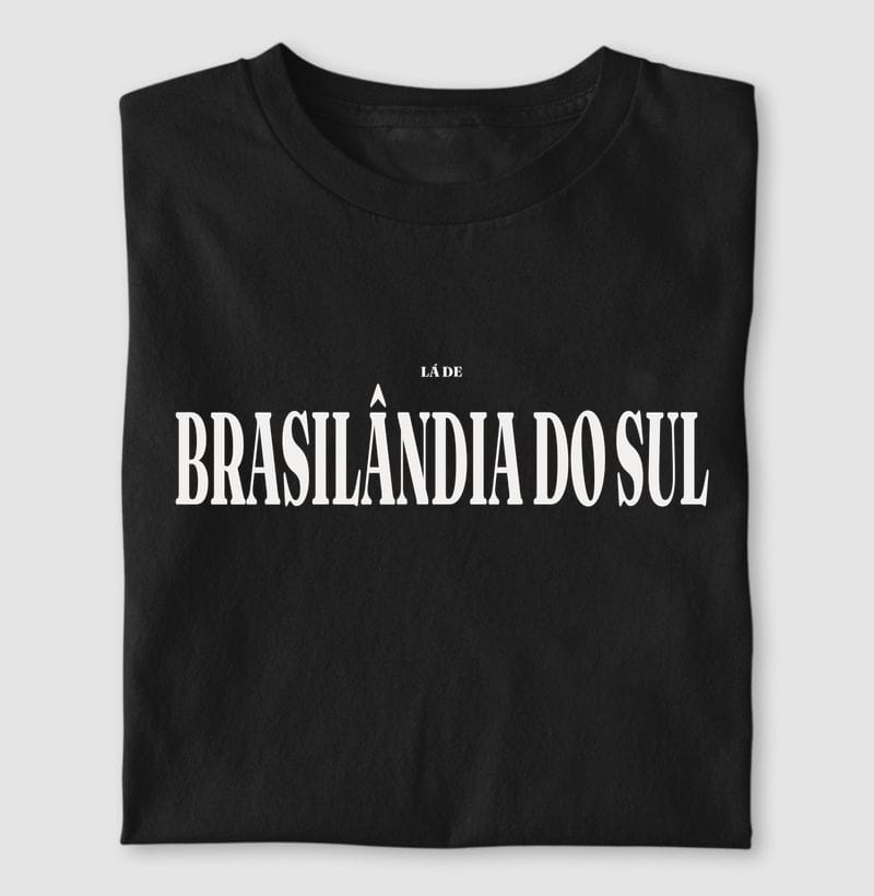 Camiseta Tipografia de Brasilândia do Sul