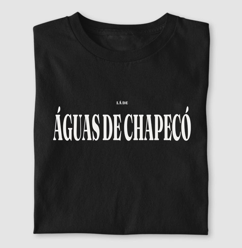 Camiseta Tipografia de Águas de Chapecó
