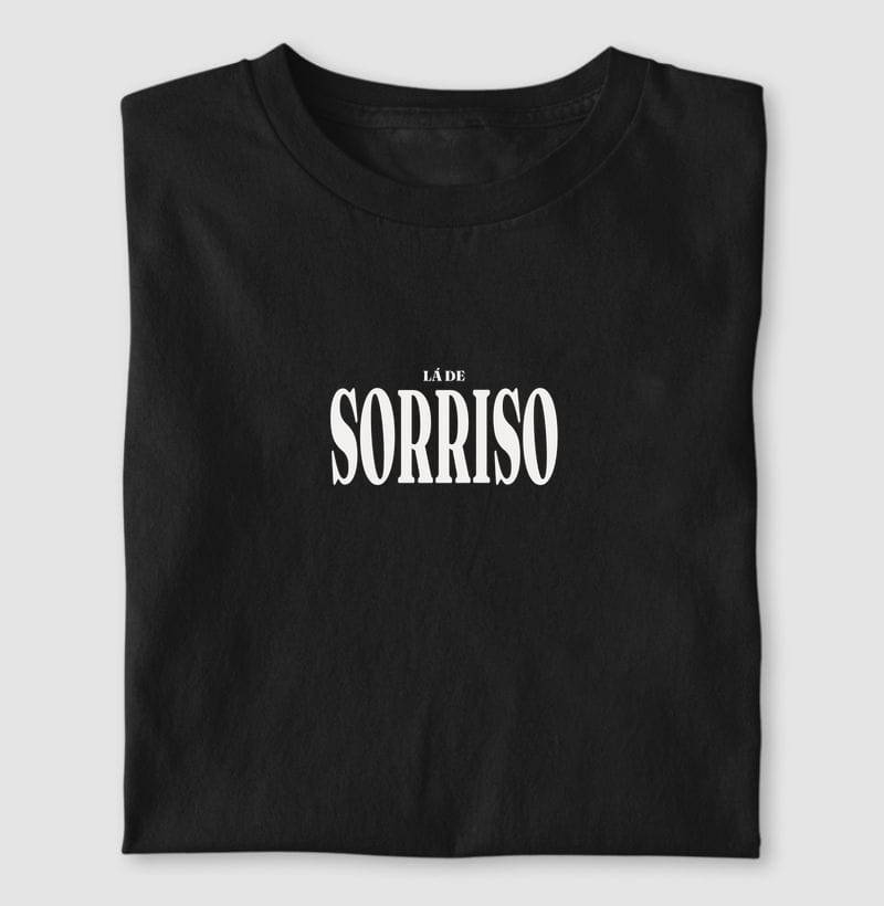 Camiseta Tipografia de Sorriso