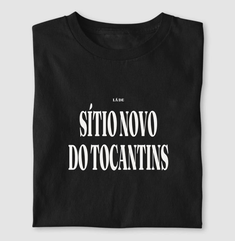 Camiseta Tipografia de Sítio Novo do Tocantins
