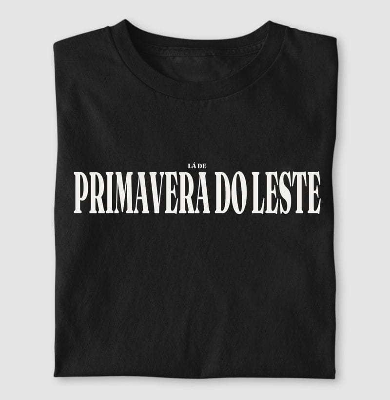 Camiseta Tipografia de Primavera do Leste