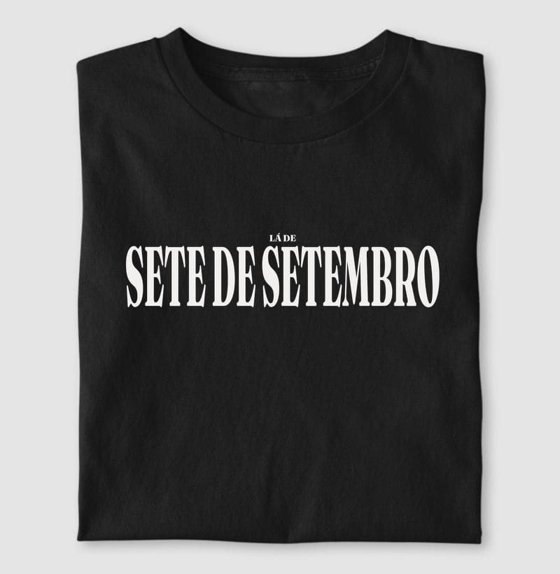 Camiseta Tipografia de Sete de Setembro
