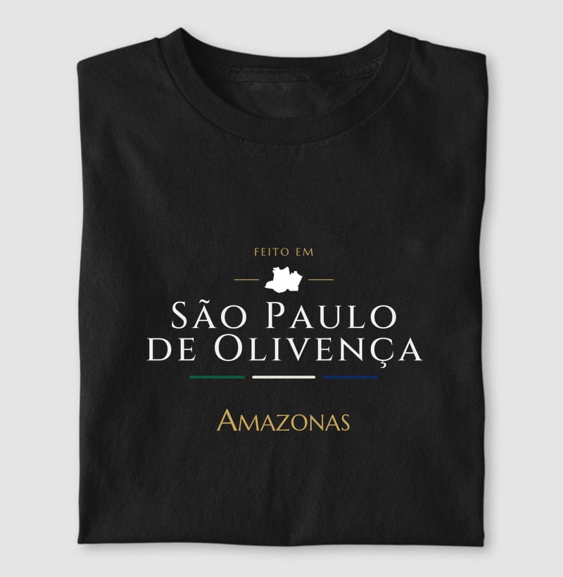 Camiseta Feito em de São Paulo de Olivença