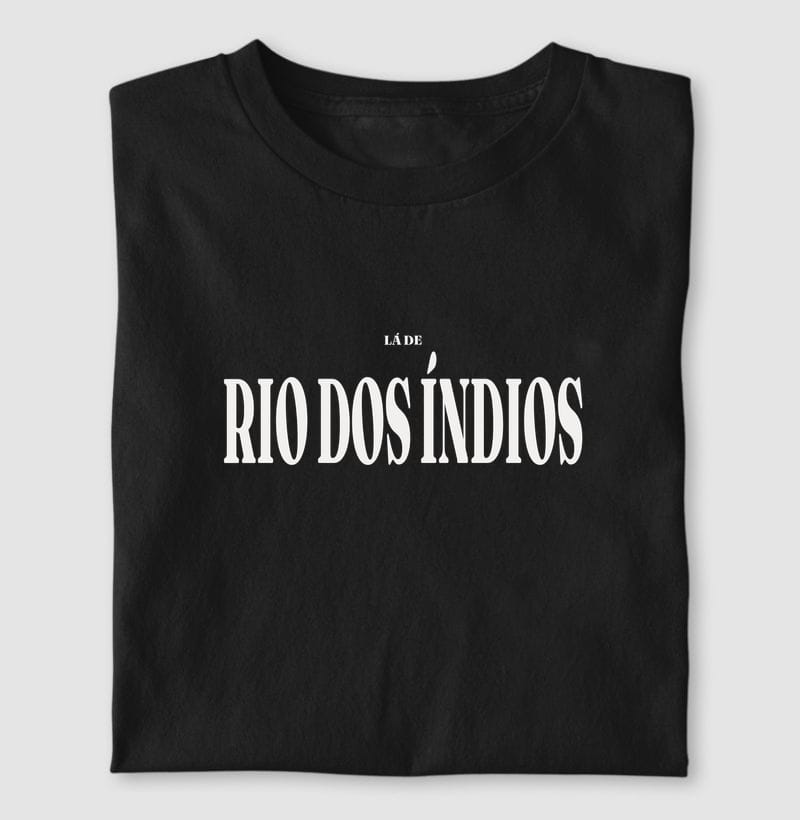 Camiseta Tipografia de Rio dos Índios