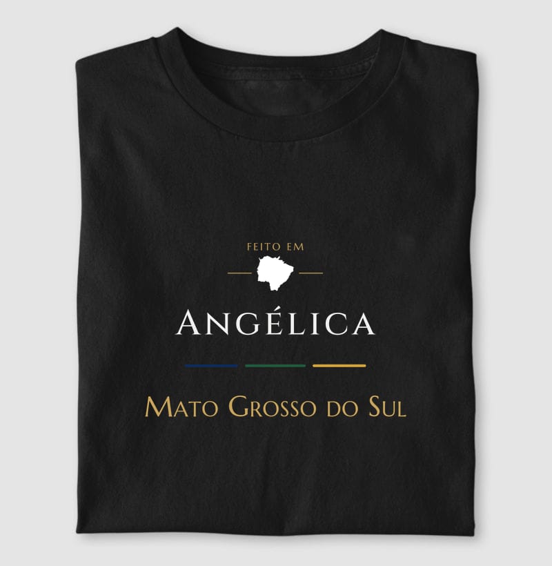 Feito em, Angélica · MS