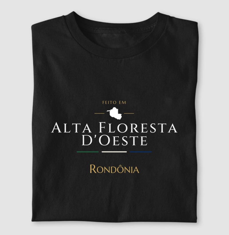 Feito em, Alta Floresta D'Oeste · RO