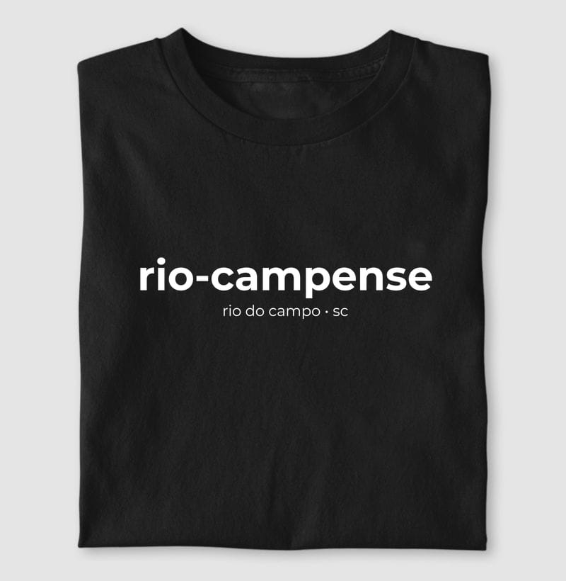 Camiseta Gentílico de Rio do Campo