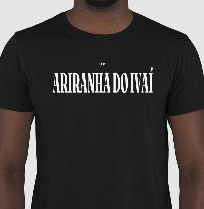 Camiseta Tipografia de Ariranha do Ivaí