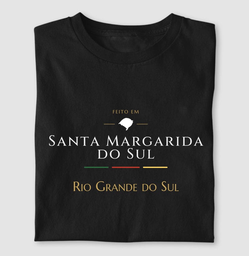 Camiseta Feito em de Santa Margarida do Sul