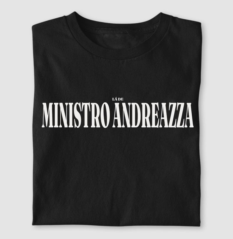 Camiseta Tipografia de Ministro Andreazza
