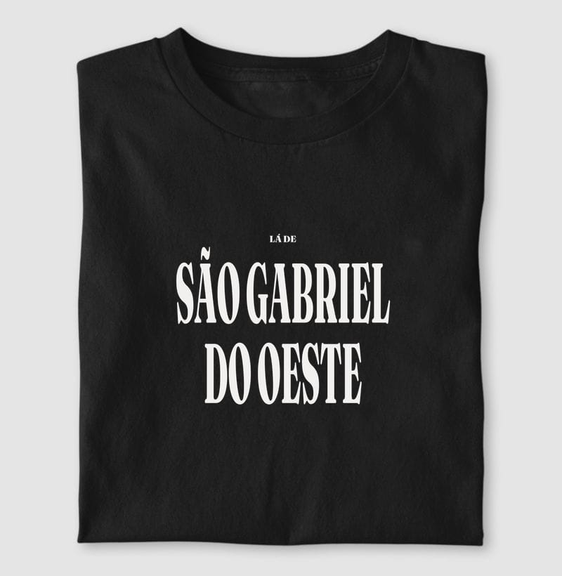Camiseta Tipografia de São Gabriel do Oeste