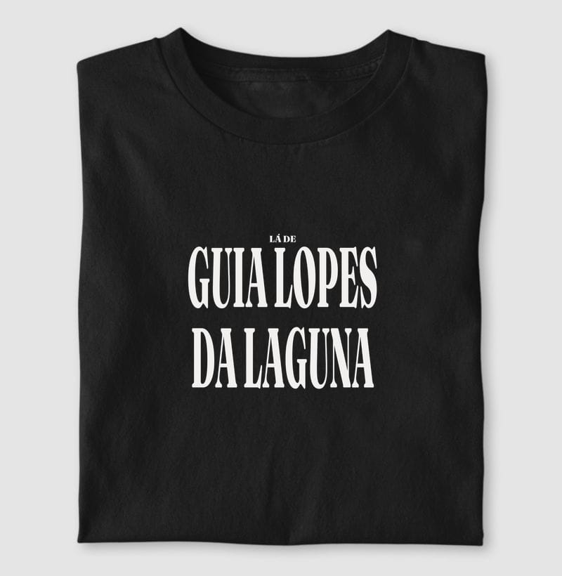 Camiseta Tipografia de Guia Lopes da Laguna