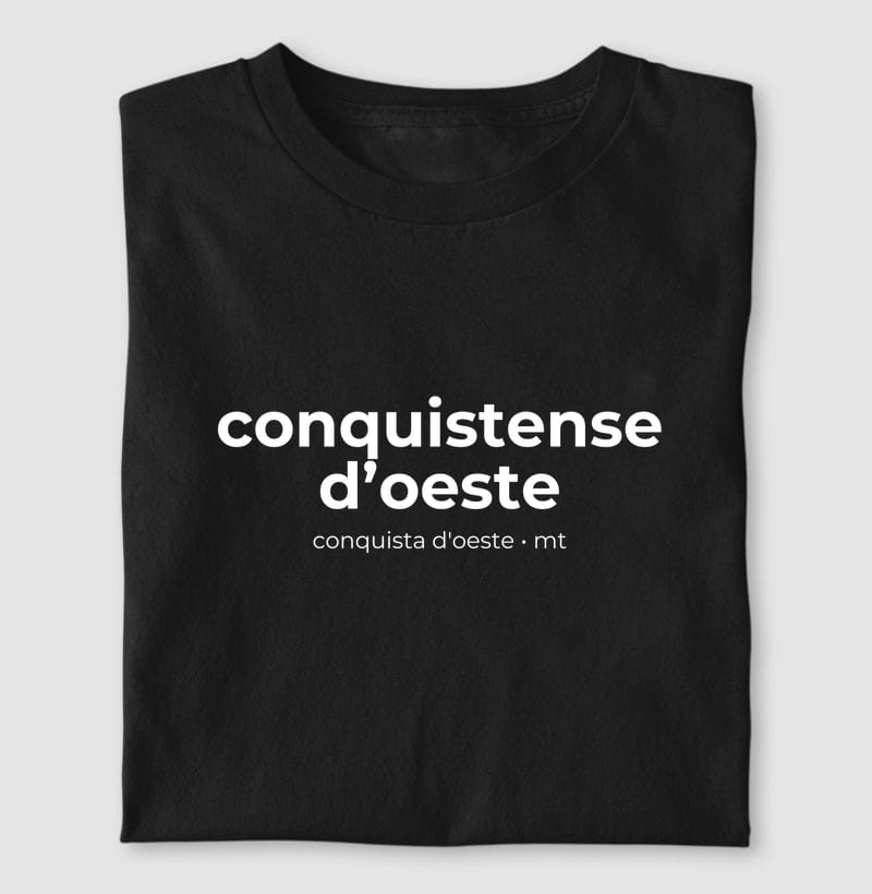 Camiseta Gentílico de Conquista D'Oeste