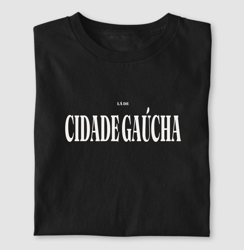 Camiseta Tipografia de Cidade Gaúcha